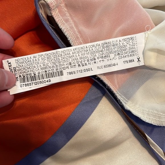 Zara printed tie front romper size large - Picture 5 of 10